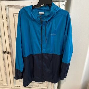 Columbia Blue and Navy Outdoor Jacket